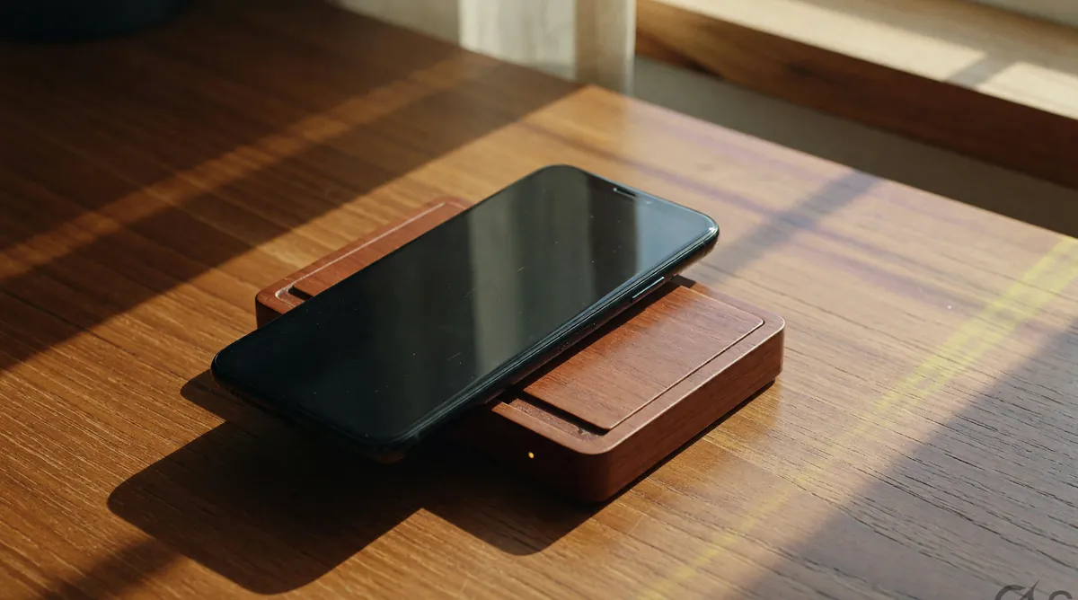 Phone on a dock